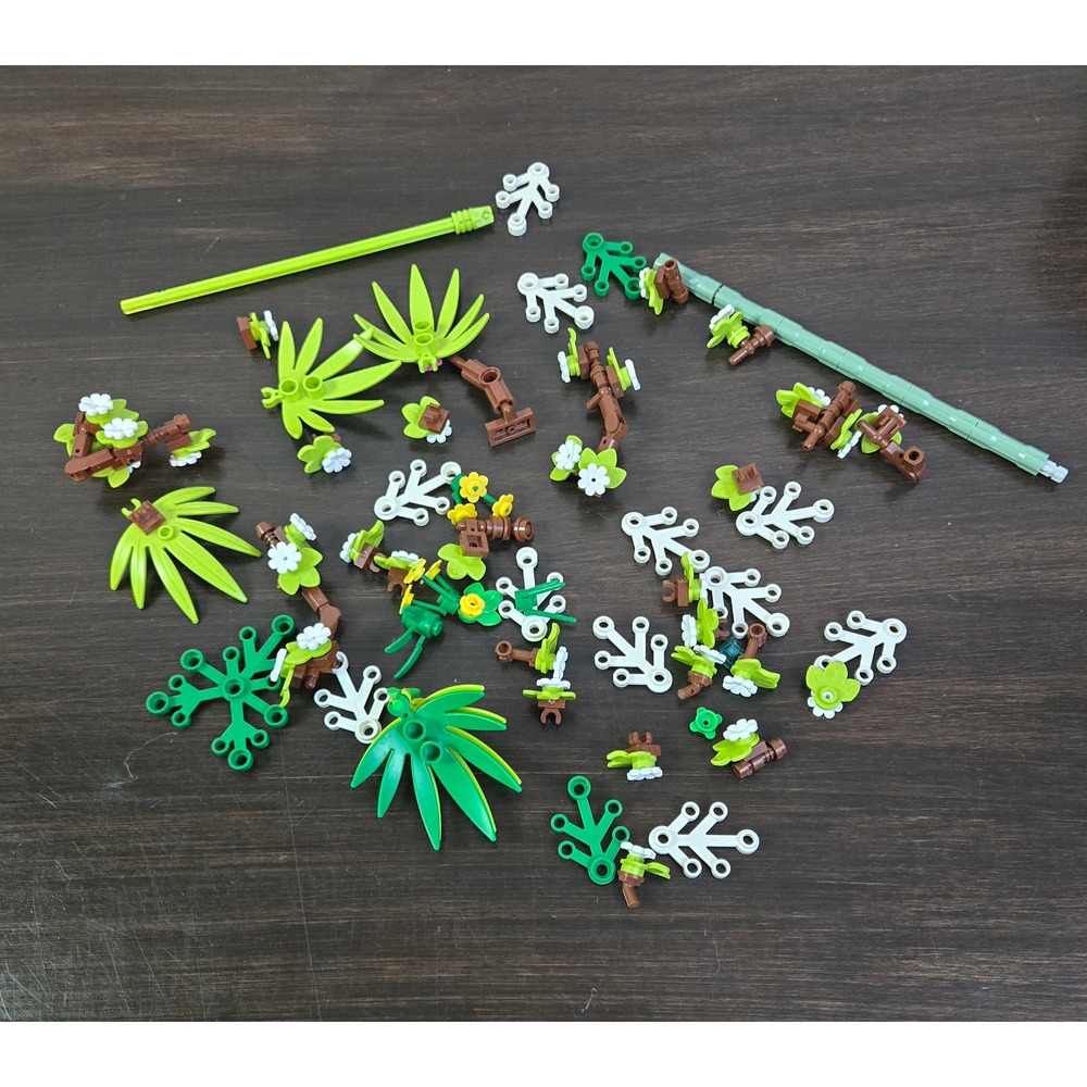 LEGO Plant & Foliage Pieces Lot – Trees, Leaves, Flowers & Branches